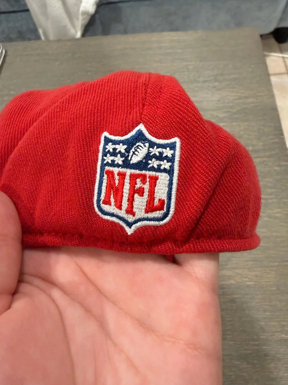 New York Giants Red Baseball Cap with White Embroidered Logo